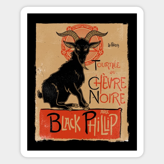 Black Phillip Magnet by Krobilad